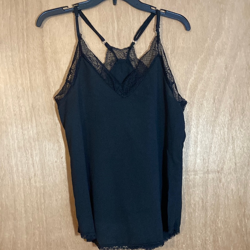 Black Lace Racer Back Cami
